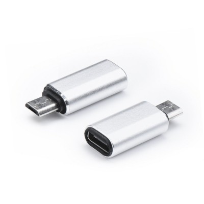 Adaptor Tip C - MicroUSB (Argintiu) foto