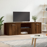 Comoda TV, stejar maro, 120x34x37 cm, lemn prelucrat GartenMobel Dekor, vidaXL