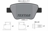 Set placute frana TEXTAR 2456301