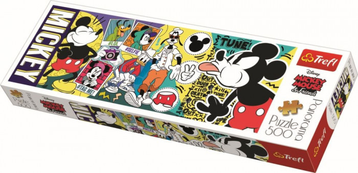 Puzzle Trefl, Disney Mickey Mouse - Legendarul Mickey Mouse, 500 piese