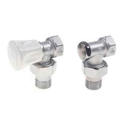 Kit robinet calorifer tur + robinet calorifer retur Giacomini R705KX003, alama, 1/2&amp;quot; foto