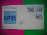 HOPCT PLIC FDC -S 2131 MONUMENTE - EUROPA CEPT 1978-CIPRU