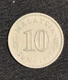Moneda 10 sen 1967 Malaysia
