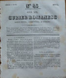 Curier romanesc , gazeta politica , comerciala si literara , nr. 43 din 1844