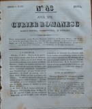 Cumpara ieftin Curier romanesc , gazeta politica , comerciala si literara , nr. 43 din 1844