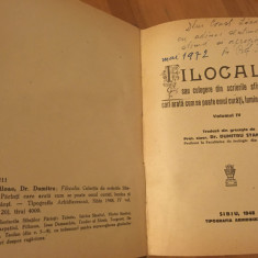 FILOCALIA IV/4- SIBIU 1948 CU DEDICATIA TRADUCATORULUI- PR. DUMITRU STANILOAE !