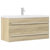 vidaXL Dulap de chiuvetă, stejar Sonoma, 100x38,5x48 cm, PAL