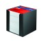 Bloc notite alb Herlitz, 9x9x9 cm, 700 file cu suport