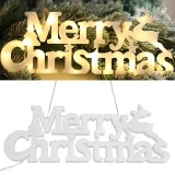 Instalatie led de craciun, 3d, lumina calda, merry christmas, alb, Oem
