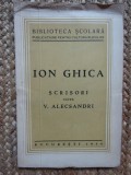 Ion Ghica - Scrisori catre V. Alecsandri, 1934