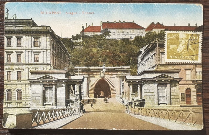 (103) CARTE POSTALA UNGARIA - BUDAPESTA - TUNELUL