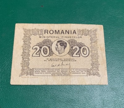 Bancnota 20 lei 1945 foto