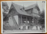 Foto pe carton gros ; Vila Esmeralda , Sinaia , 5 Mai 1912 ; Cap. Eugen Linde