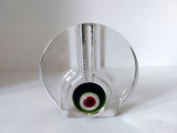 Vaza sticla cristal Walther Glass anii 70 Pop Art Design Solidiflora 14cm