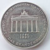 Germania 10 Marci Argint 1991 - Moneda Comemorativa Germania Argint