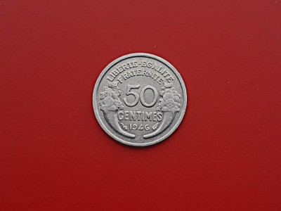 50 Centimes 1946 Franta-XF++in realitate arata bine foto