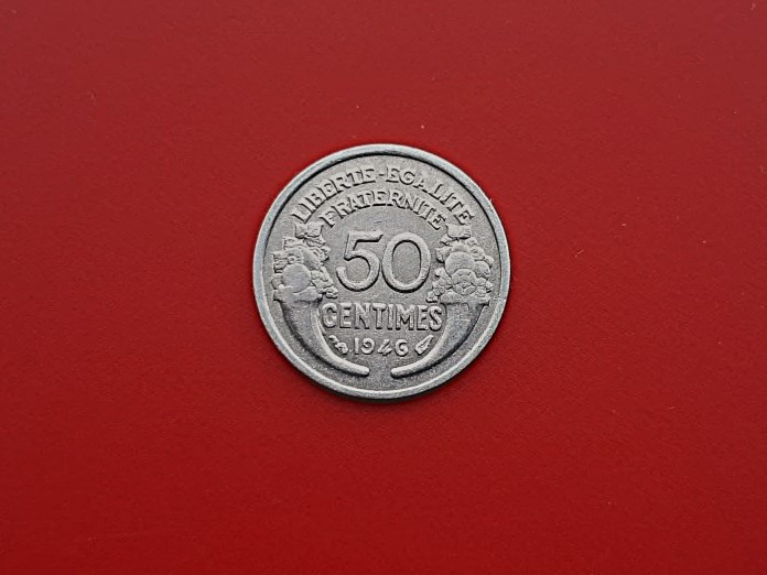50 Centimes 1946 Franta-XF++in realitate arata bine