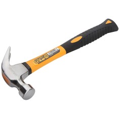 Ciocan cu varf curbat 450 g, maner din fibra de sticla GRIPr