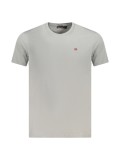 Cumpara ieftin Tricou barbati, cu logo brodat, Regular fit, Gri deschis, M