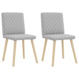 Cumpara ieftin Scaune de sufragerie 2 buc tesatura gri nor