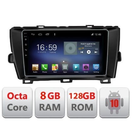 Navigatie Toyota Prius 2009-2014 F-TY39 Octa Core cu Android Radio Bluetooth Internet GPS WIFI DSP 8+128GB 4G CarStore Technology