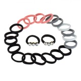 Set Elastice Păr, Multicolor, 22 Bucăți, Cu Pietre Strălucitoare, Oem