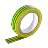 Banda izolatoare PVC, galben / verde, 18 mm x 20 m, Makalon 721107