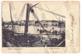 2095 - GALATI, Harbor, ships, Romania - old postcard - used - 1907, Circulata, Printata