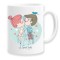Cana alba personalizata I love you, model lovers, INOVATIX&reg;. 330ml