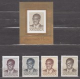 A12 S3 5 - Timbre foarte vechi si colita nedantelata - Angola - personalitati, Oameni, Nestampilat
