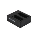 SJCAM SJ4000 SJ4000 SubTig3 USB Baterie dublă / &icirc;ncărcător de baterie cu cablu Micro-USB - Patona