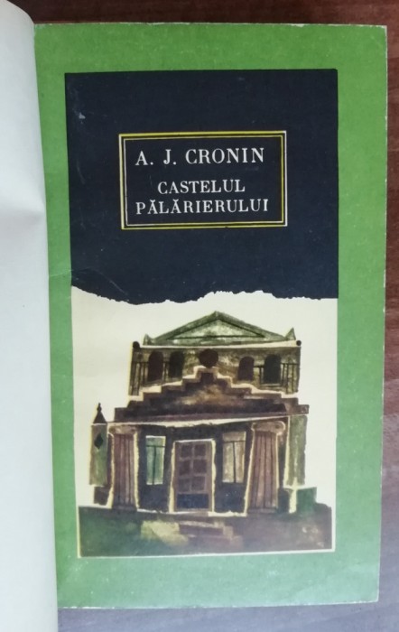 myh 50f - AJ Cronin - Castelul palarierului - ed 1967