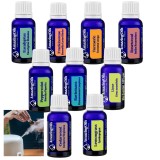 Cumpara ieftin SET 9 uleiuri esentiale 100% PUR -15 ml fiecare cu difuzor mic &amp;gt;NR#3, Amazingoils TOUCH THE SENSES