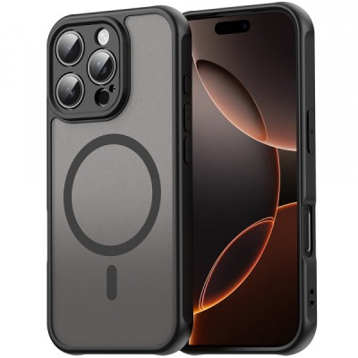 Husa MagSafe pentru Apple iPhone 11, Techsuit, HaloFrost II, Neagra foto