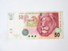 Africa de Sud 50 Rand 2005 la cel mai mic pret,bancnota din imagini