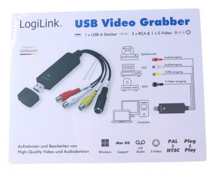 Convertor analog digital USB 2.0 VG0030 LOGILINK