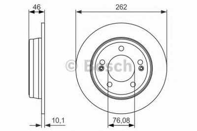 Disc frana KIA CEED SW (JD) (2012 - 2016) BOSCH 0 986 479 052 foto