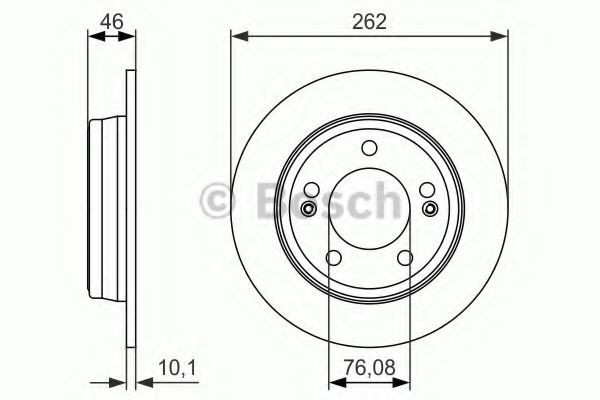 Disc frana KIA CEED SW (JD) (2012 - 2016) BOSCH 0 986 479 052