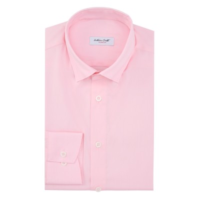 Camasa barbati slim fit roz C002SF foto