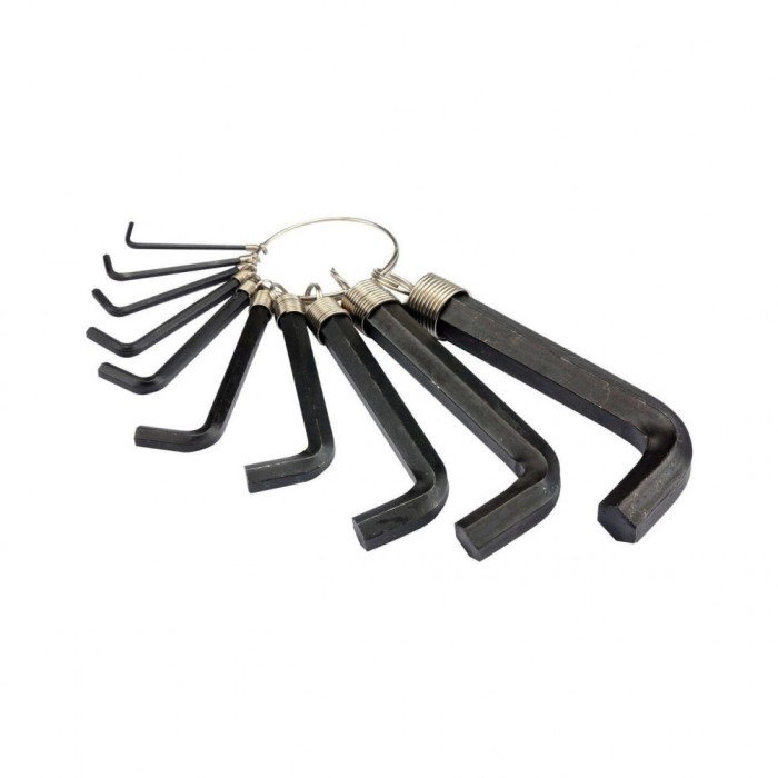 Set 10 chei hexagonale 2 - 14 mm Vorel 56400