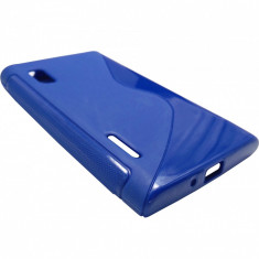 Husa silicon S-case albastra pentru LG Optimus L5 E610/E612