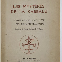 LES MYSTERES DE LA KABBALE OU L 'HARMONIE OCCULTE DES DEUX TESTAMENTS par ELIPHAS LEVI , 1920