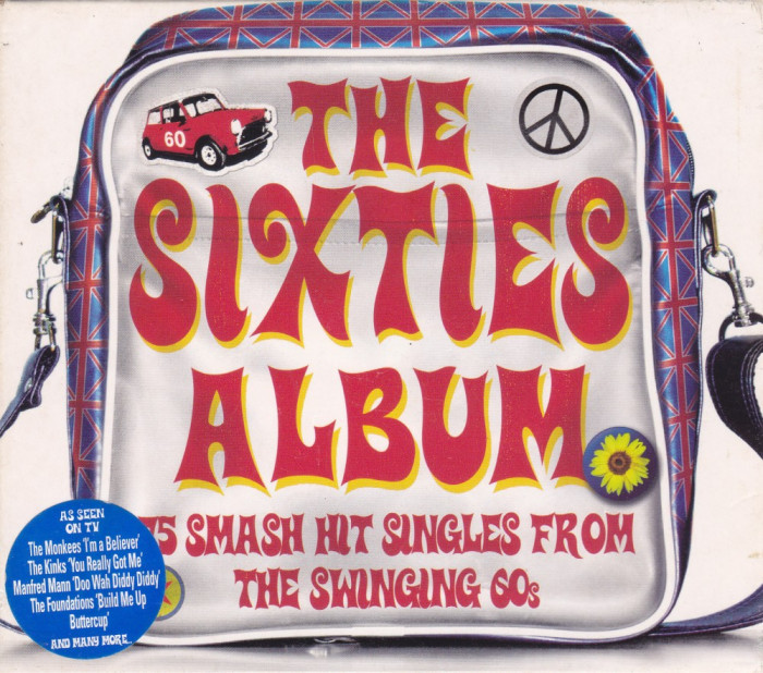 CD Rock: Various - The Sixties Album ( 3 CD-uri originale, stare f.buna )