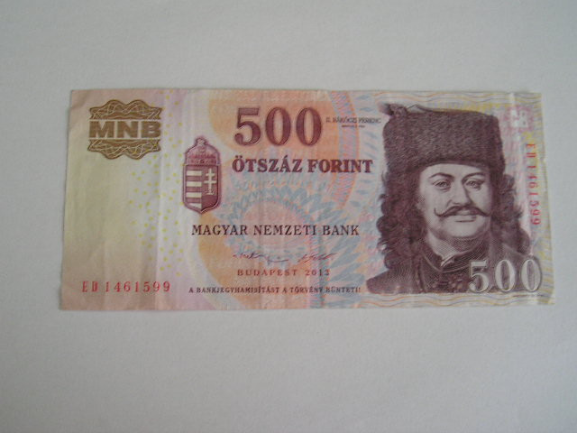 M1 - Bancnota foarte veche - Ungaria - 500 forint - 2012