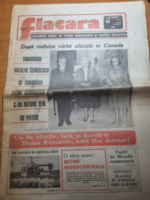 flacara 22 septembrie 1989-ceausescu vizita in canada,suceava,cenaclul flacara foto