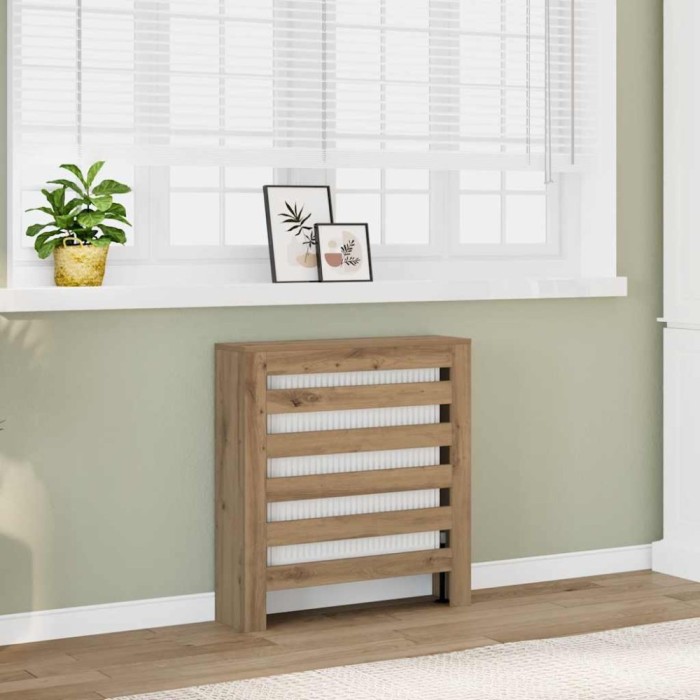 vidaXL Mască pentru calorifer stejar artizanal 78x20x82 cm lemn 852689