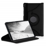 Husa 360&deg; pentru tableta Samsung Galaxy Tab A7 Lite, Kwmobile, Negru, Piele ecologica, 55148.01