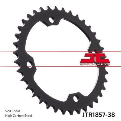 MBS Pinion spate 520 Z38, Cod Produs: JTR185738 foto