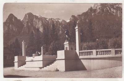 bnk cp Busteni - Monumentul Caporalului Musat - circulata 1930 foto