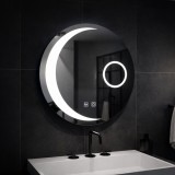 Oglinda LED Rotunda, 60cm, Orbis Touch, Sistem Dezaburire,Dimabila